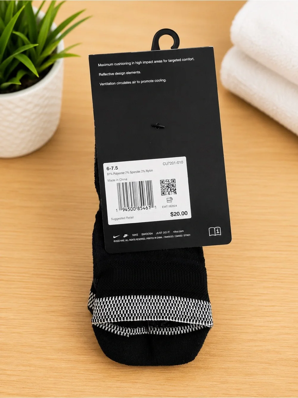 Nike Spark Dri-FIT Running Socks (No-Show) – Cushioned Performance Socks